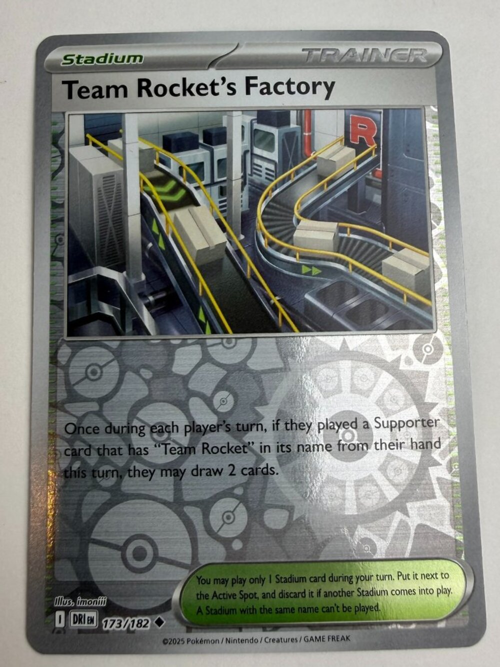 Team Rocket's Factory 173/182 Stadium Trainer ENG